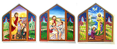 Religious mural in a church